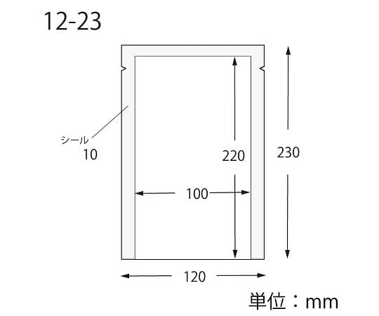 HEIKO ポリ袋 ナイロンポリ K12-23 100枚 006679803 1パック(100枚入)