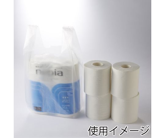 HEIKO Shopping Bags New Hand Natural (Semi-Transparent) Hanger Type No.20 100 Bags 006645702 1 Pack (100 Bags)