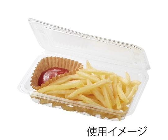 食品容器 フードパック(折蓋タイプ) H-2-C 中平 100枚 004420474 1パック(100枚入)