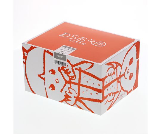 ストレートストロー 8×21 クリア 300本 (個包装なし) 004712913 1箱(300本入)