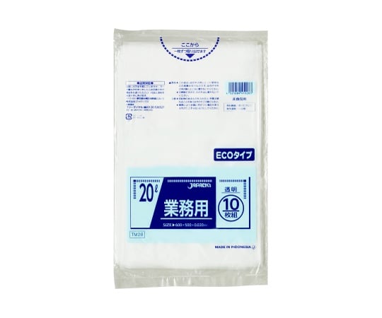 업무용 폴리봉투 20L LL+meta 투명 0.02mm 1케이스(10장×60권입) TM28 1케이스(10장×60권입)