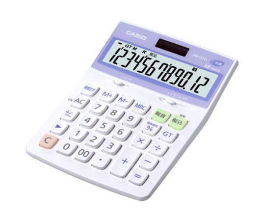 Casio Antibacterial Calculator Desk Type 12 Digits DW-122CL-N 1 pc