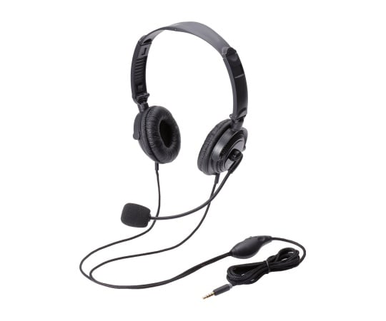 ヘッドセット(4極両耳折りたたみオーバーヘッド) HS-HP20TBK 1個