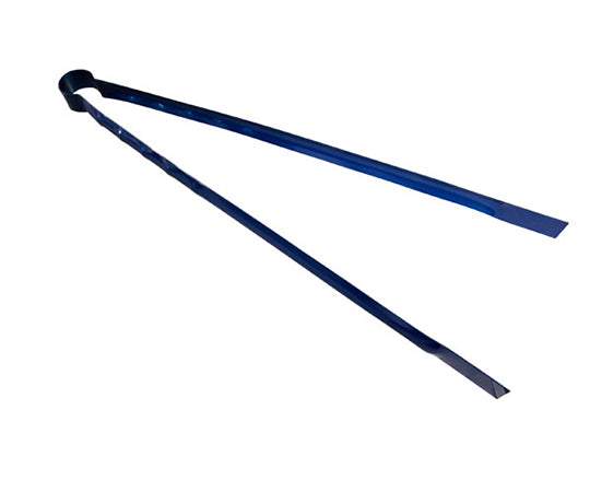 Fire tongs, blue painted, 36cm, C-3, 1 piece