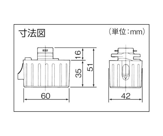 抜止めコンセントプラグ 2P15A E付 DH2477 1個