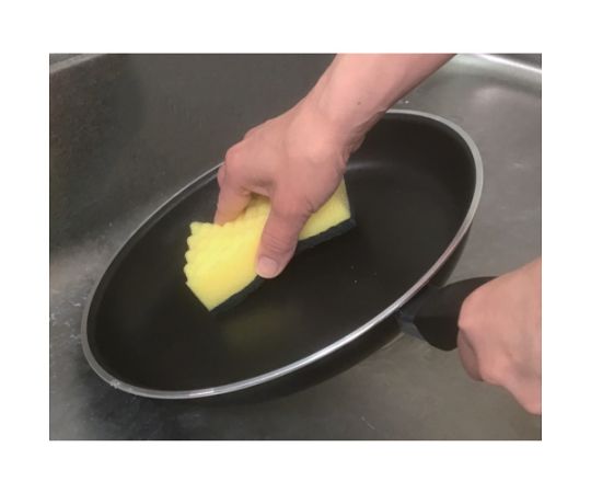 Antibacterial hard sponge, yellow, 10 pieces, HS-Y-10, 1 pack (10 pieces)