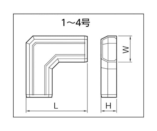 ニュー・エフモール付属品 マガリ 2号 ミルキーホワイト SFMM23 1個