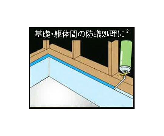 435ml 発泡ウレタンフォーム(防蟻/一液性/緑色) EA930TC-20A 1本