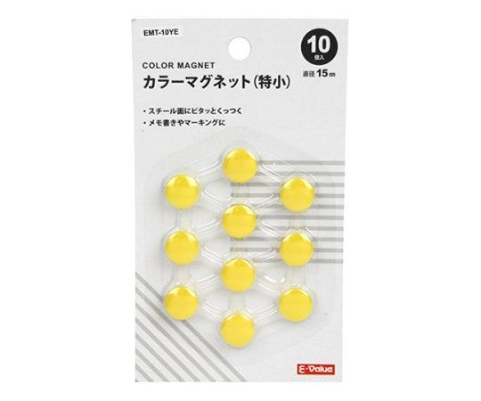 E-Value 컬러 마그넷 특소 옐로우 10개입 EMT-10YE 10개입