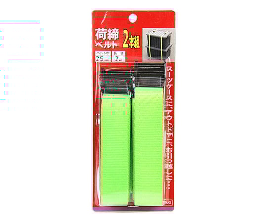 E-Value カムバックル式荷締ベルト 2m 2本組 BT-252(LG)2pcs 1パック(2本入)