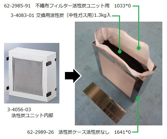 Non-woven filter for activated carbon unit 1033*0 1 piece