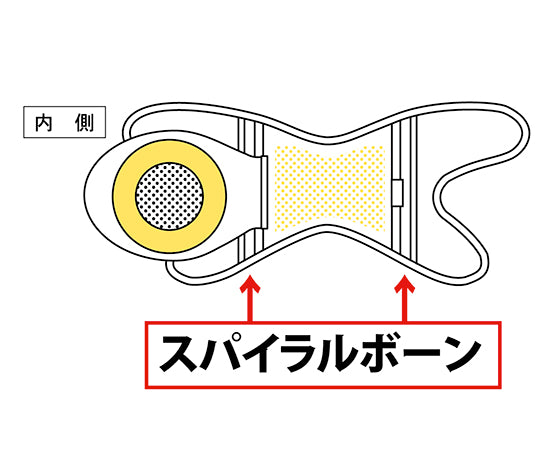 Knee One-touch Supporter with Coil Bone, 1 piece, Medium, White, 4094, 1 piece