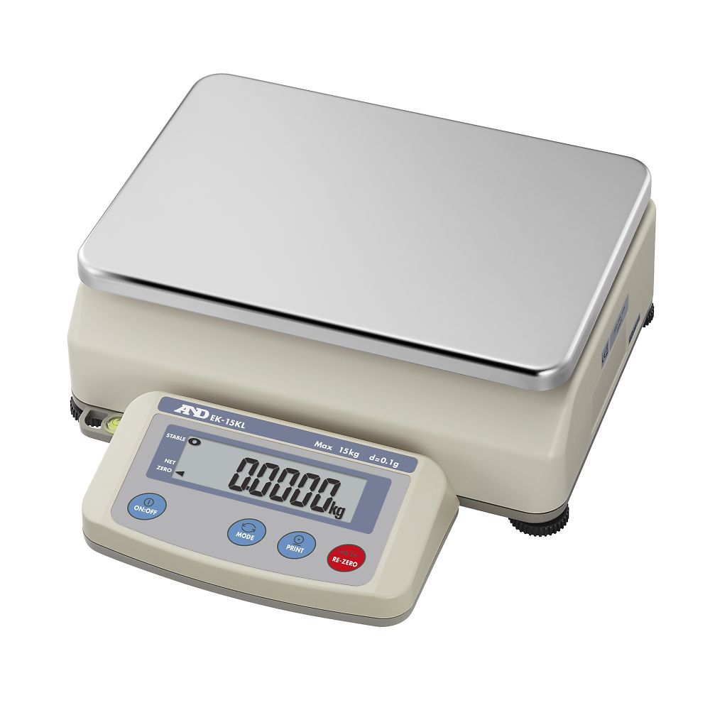 Large personal electronic scale EK-L series Capacity: 15kg Minimum display: 0.1g EK-15KL 1 unit