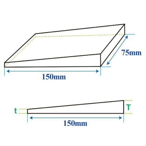 HI-LEAD Steel Tapered Liner 75X150 12/3 Set of 2 TPL-75X150-12X3-STEEL-2 1 bag