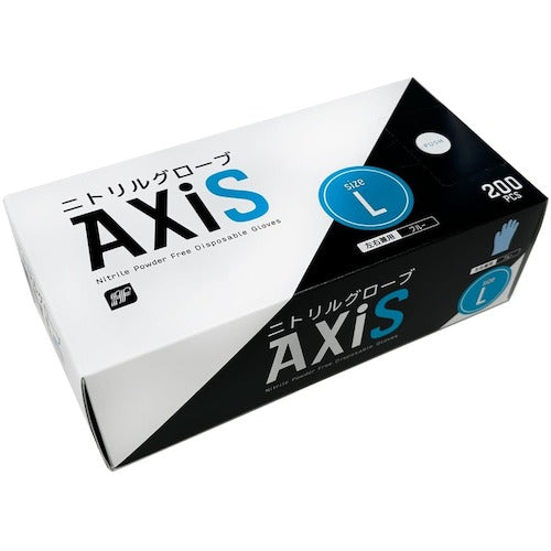 エフピコ ニトリルグローブAXiS ブルー L(200枚入り) WMEN 1 箱