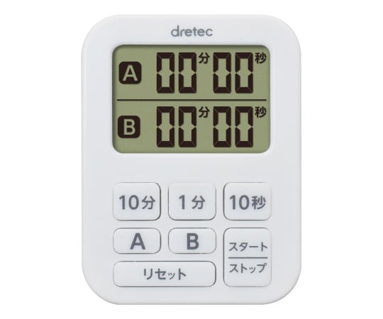 미니 더블 타이머 화이트 T-548WT 1개