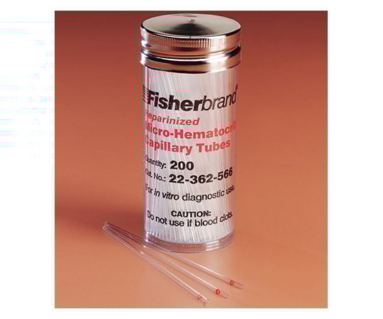 Hematocrit tube (heparinized) 1 box (200 tubes) 22-362-566 1 box (200 tubes)