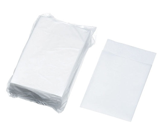 Six-fold plain white napkins, flat type, 100 pieces (250x250mm), 1 bag (100 pieces)