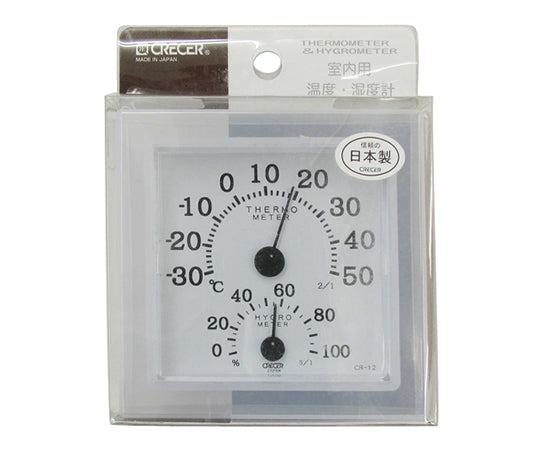 온습도계 클리어 미니 화이트 CR-12W 1개