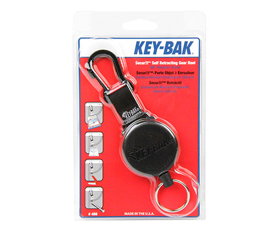 カラビナキーリール120CM NO.488B ケブラー 1個