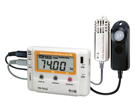 照度紫外線温湿度データロガー TR-74UI-S 1個