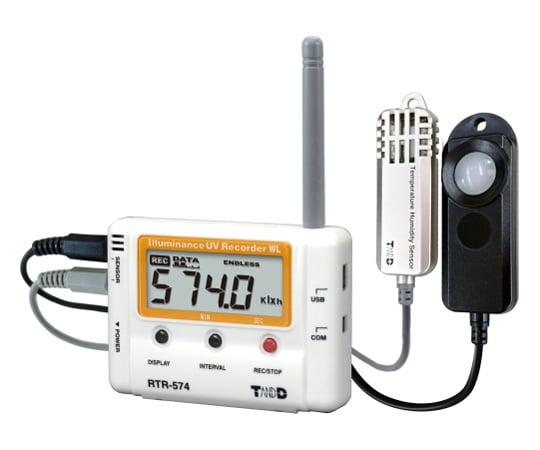 照度紫外線温湿度データロガー(無線通信タイプ) RTR-574-S 1個