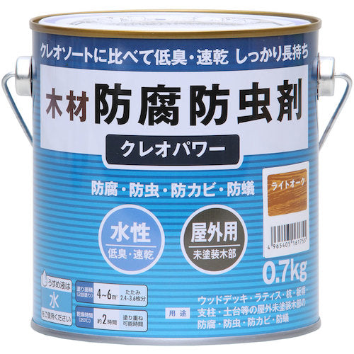 和信ペイント クレオパワー ライトオーク 0.7kg 802011 1 缶