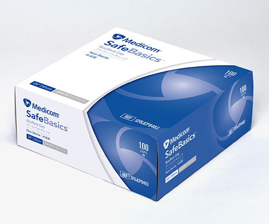 Safe Basic Bouffant Cap White 1 box (100 pieces) SFBJCP8483 1 box (100 pieces)