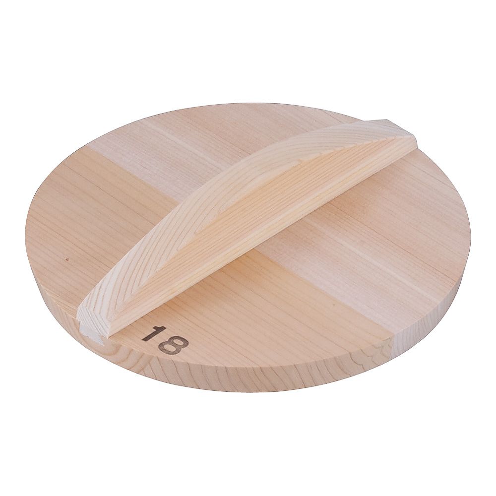 Thick sawara wood lid for 18cm x 1