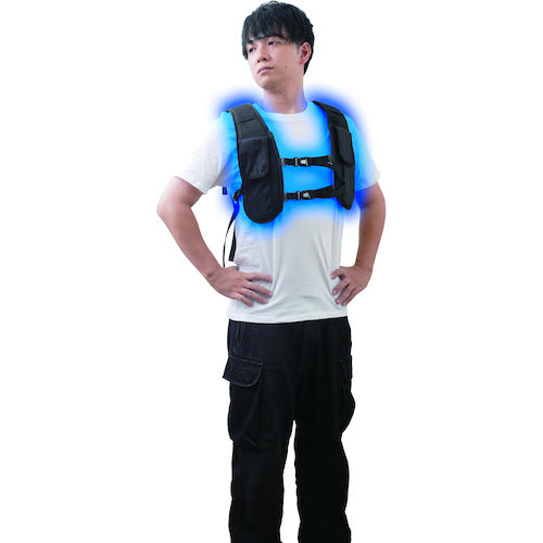 Sanko Dual Unit Powerful Cooling Harness Compatible Refrigerated Vest RZFHTVSBK 1 Piece