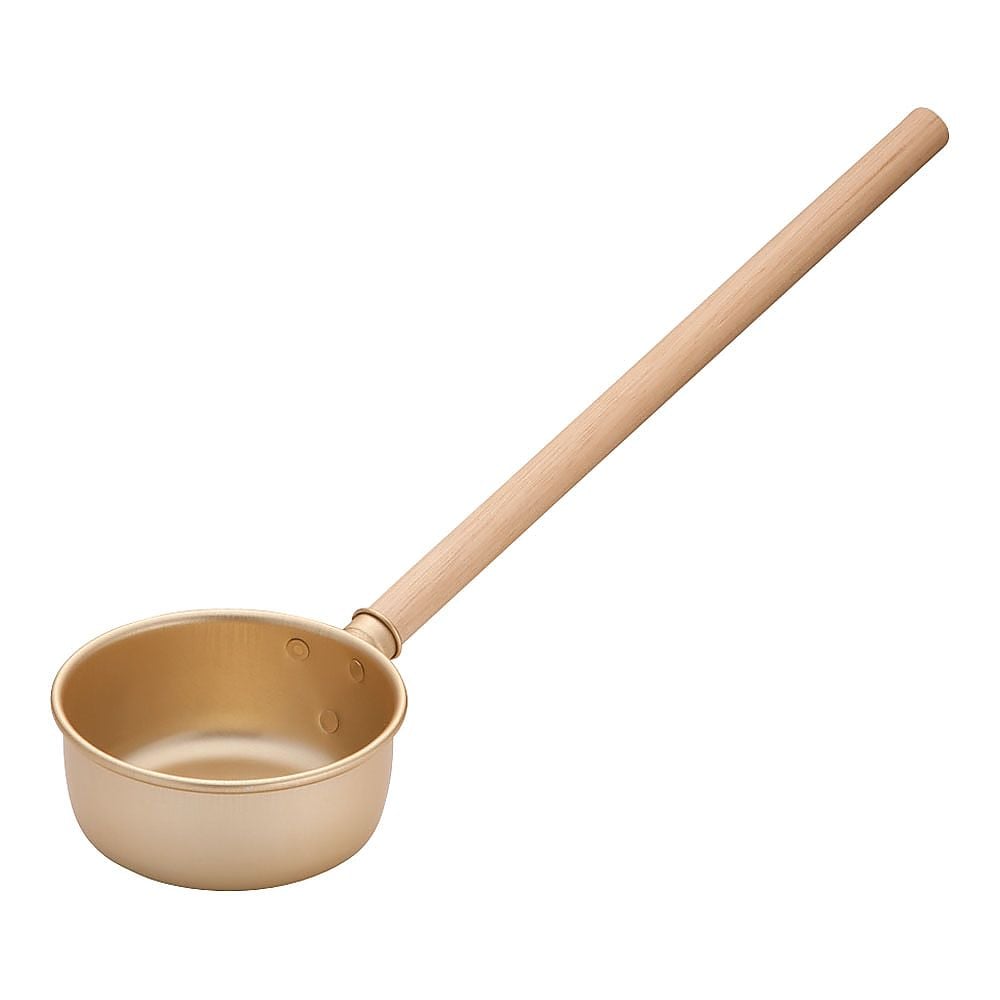 Gold anodized water spoon 11cm 1pc