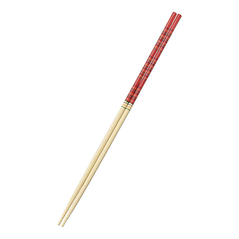 Bamboo Kabuki Chopsticks, Red, 36cm, 1pc