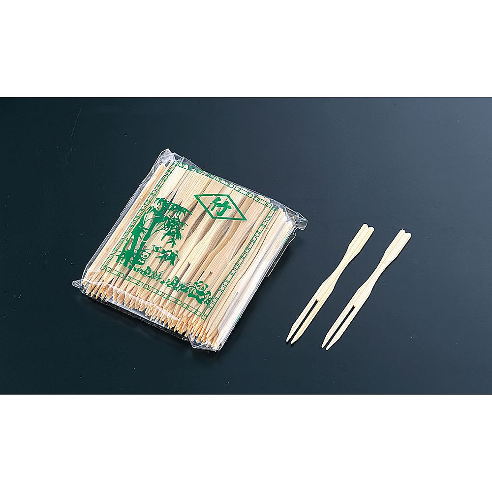 Bamboo forks (100 pieces) 1 case (100 pieces)