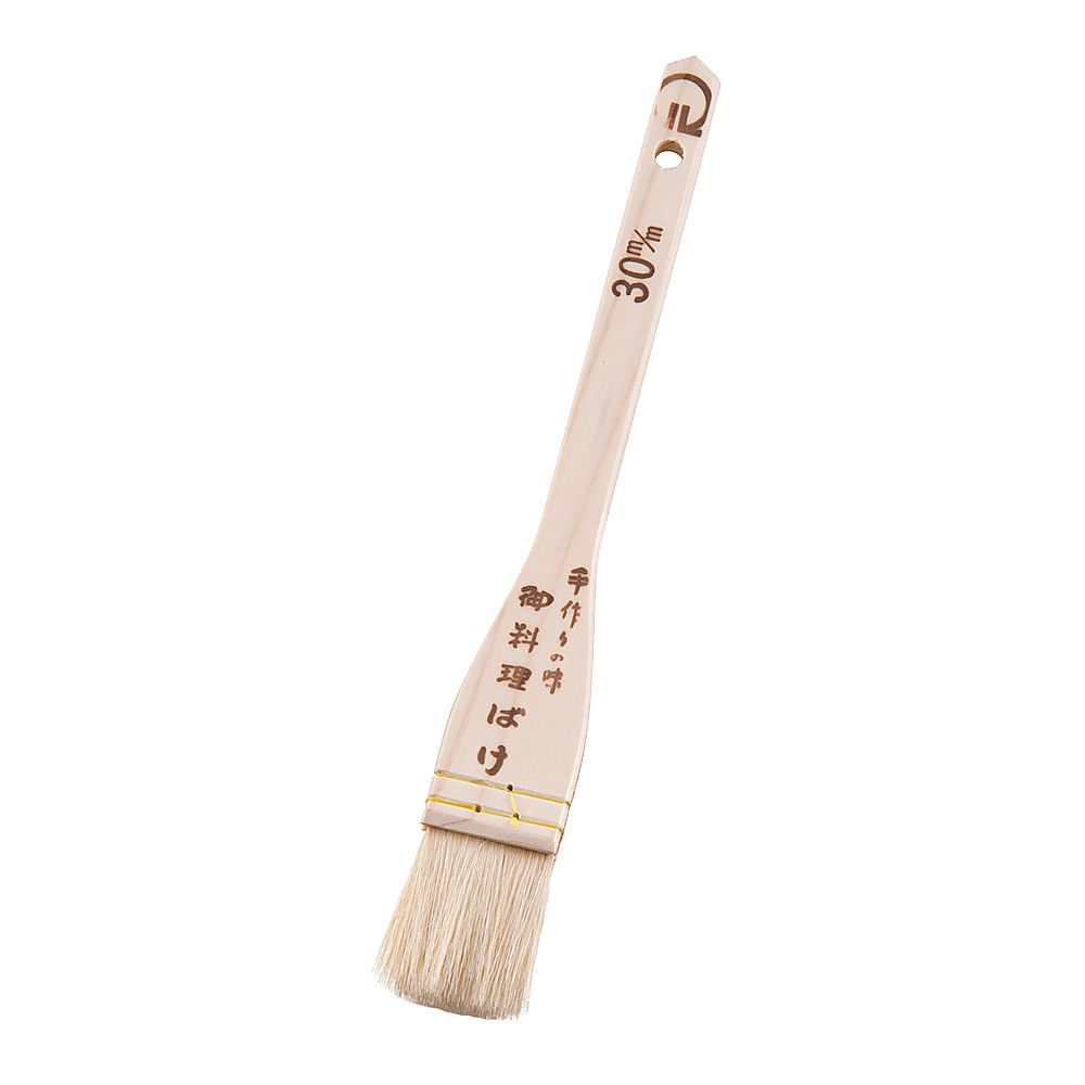 SA Wooden Handle White Brush (Goat Hair) 30mm 1pc
