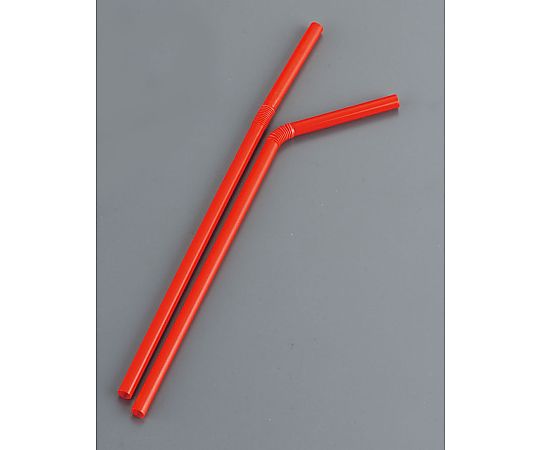 Flex Straws, bare (500 pieces), red, 192404, 1 case (500 pieces)