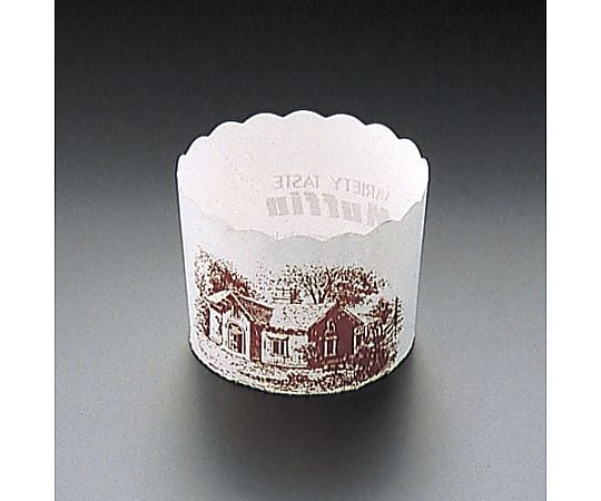 머핀 컵 하우스 무늬 화이트 M-405(100장입) 1케이스(100장입)