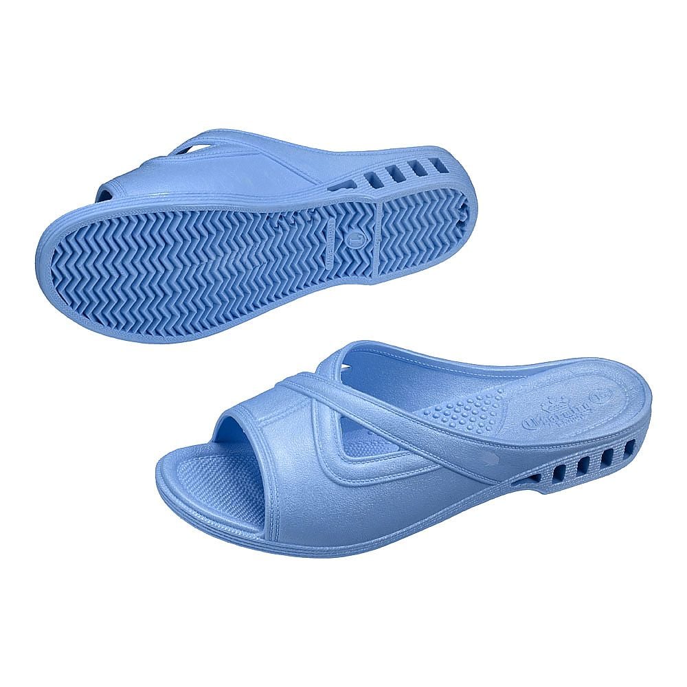 抗菌衛生婦人サンダル カナリヤ L 水色 No.110 1足