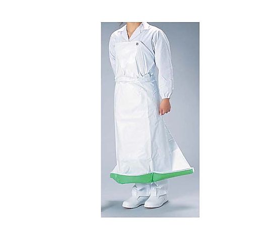 기능성 앞치마 가드론 PVC 항균 피트 M 화이트/그린 1장