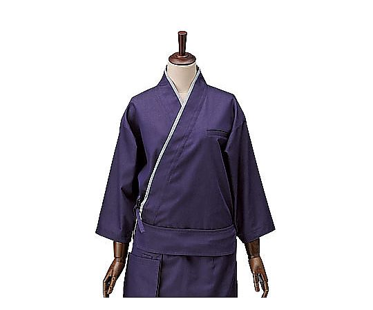 男女兼用ブライトデニム作務衣 紫 M SLB710-2 1枚