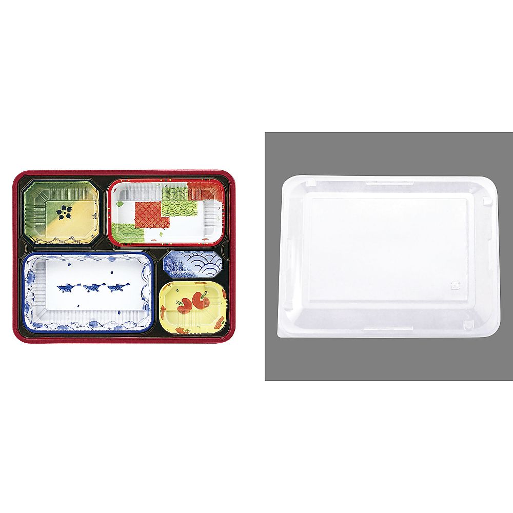 ワンウェイ耐熱お弁当容器(50セット入) T-90-70-B 1ケース(50セット入)