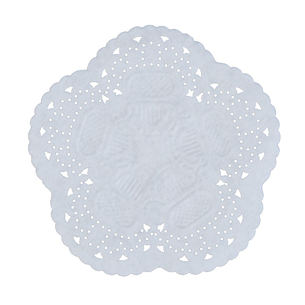 Oil-resistant lace paper, round, size 5 (500 sheets) 1 case (500 sheets)