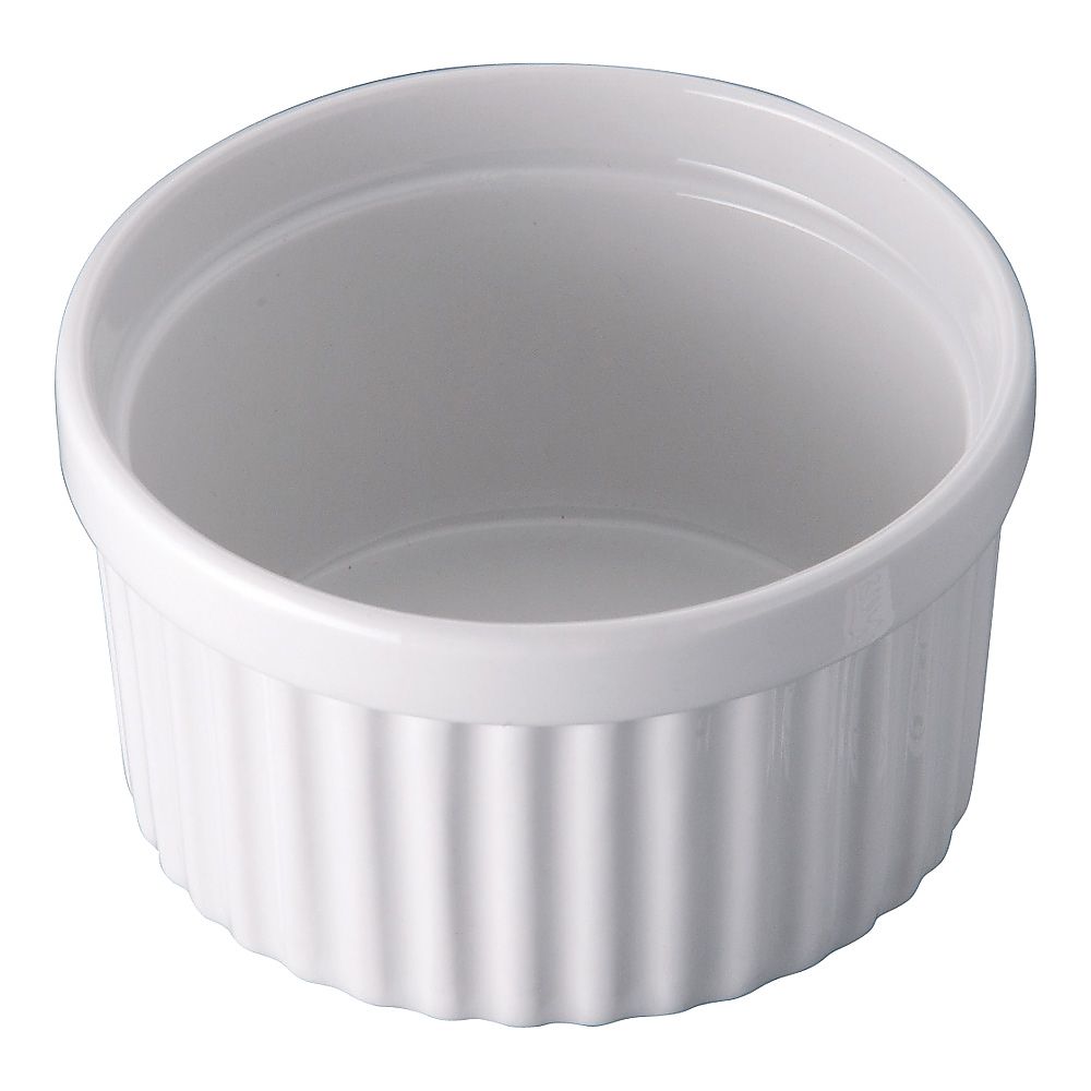 Heat-resistant ceramic souffle XL φ107×H60mm 1 piece
