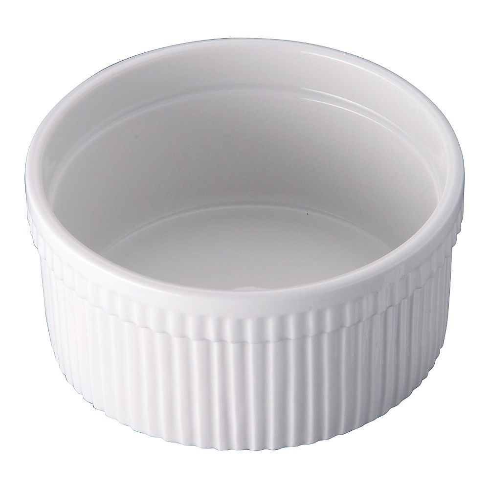 Heat-resistant ceramic souffle XLL φ120×H57mm 1 piece