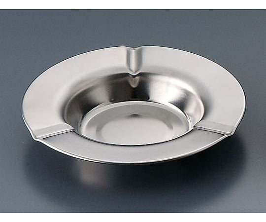 Stainless steel (regular) plain flat ashtray, large, 1 piece