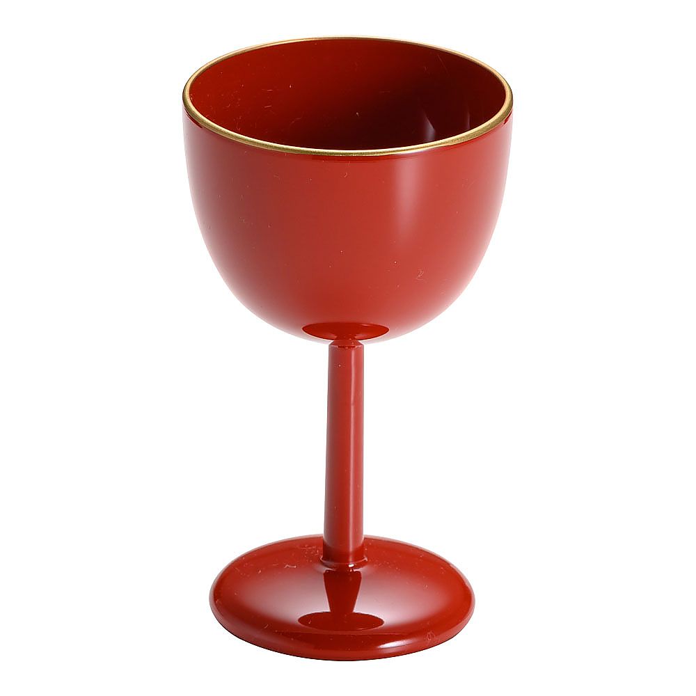 ABS製 盃 朱縁金 A C-12 1個