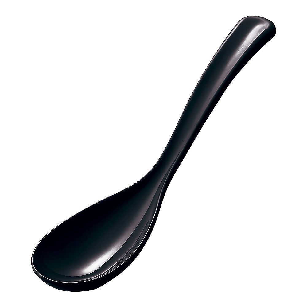 Pita spoon, black, 1 piece