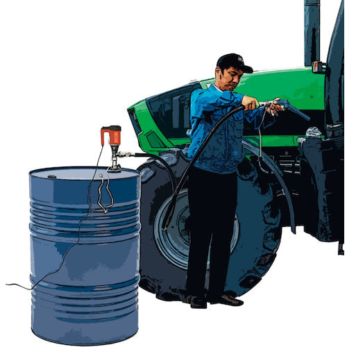 TRUSCO 軽量電動式ドラムポンプ AC100V仕様 EFP-100-A 1 台