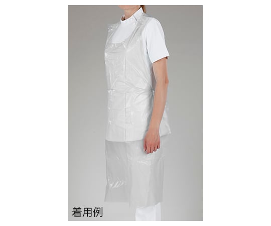 セーフベーシック プラスチックエプロン ホワイト 50枚入 SFBGGW5683 1箱(50枚入)