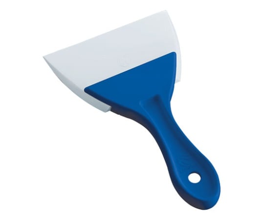 PC Handle Triangular Silicone Rubber Spatula, Blue, Large, 1 Piece