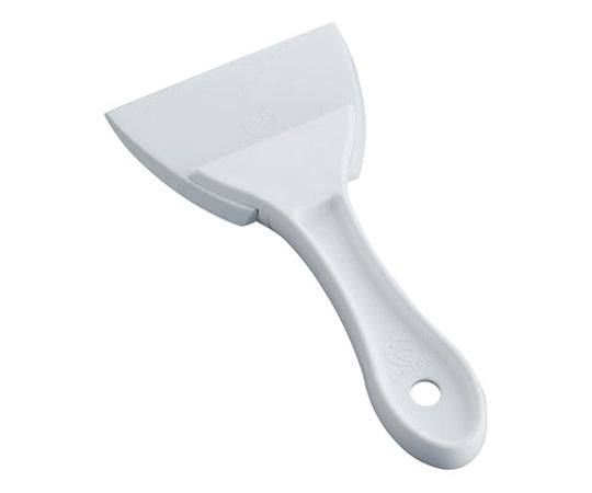 PC Handle Triangular Silicone Rubber Spatula, White, Small, 1 Piece